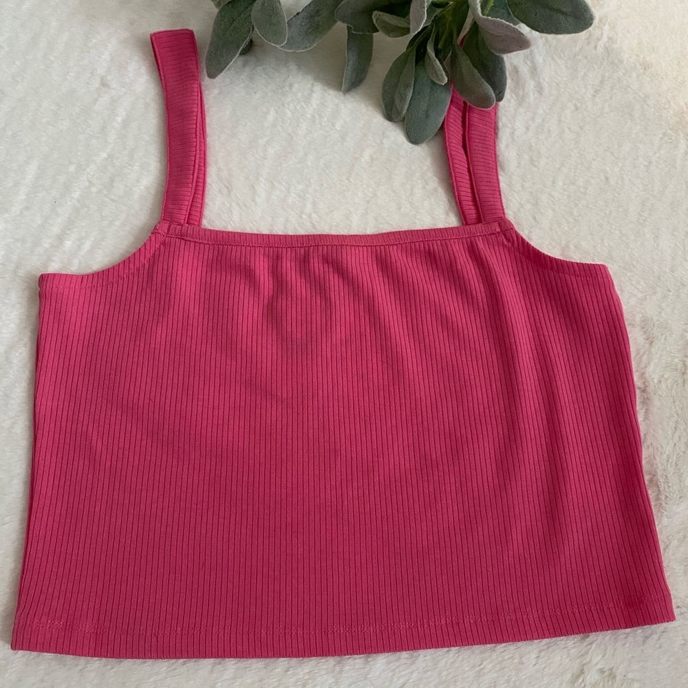 NWT Express Pink Crop Tank Top